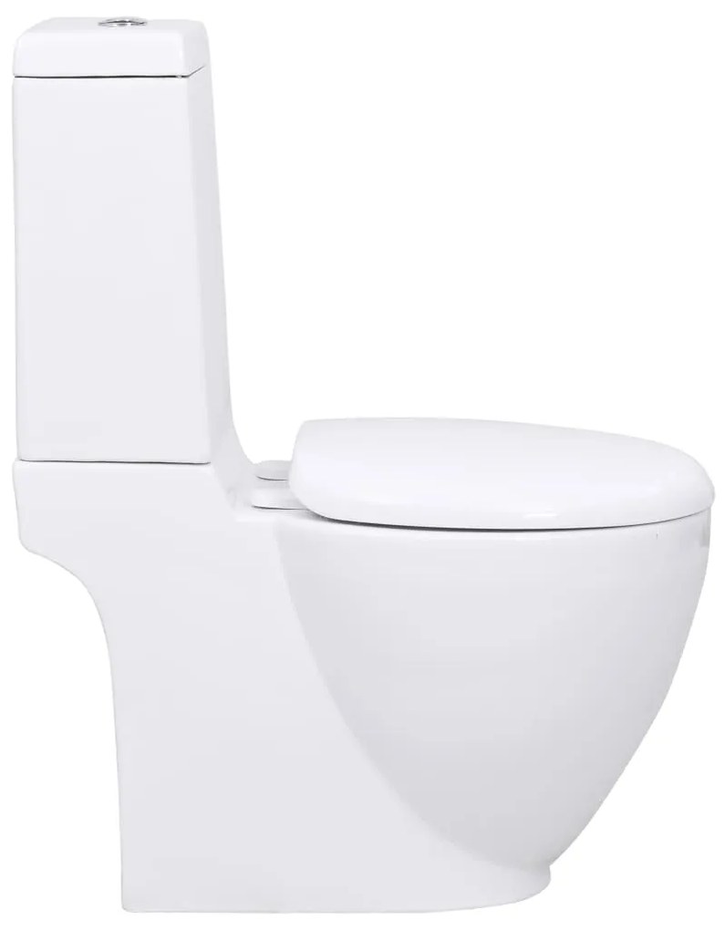 Sanita WC redonda cerâmica c/ descarga água inferior branco