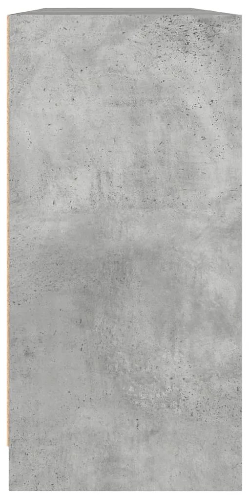 Estante c/ portas 204x37x75 cm derivados madeira cinza cimento