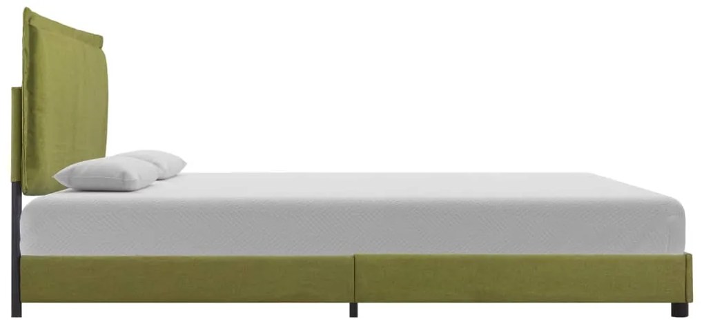 Estrutura de cama 140x200 cm tecido verde