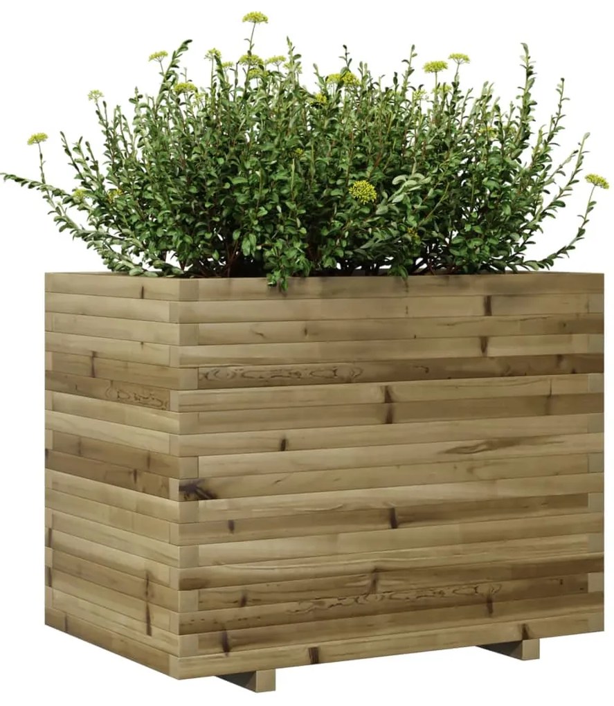 Vaso/floreira de jardim 90x60x72 cm madeira de pinho impregnada