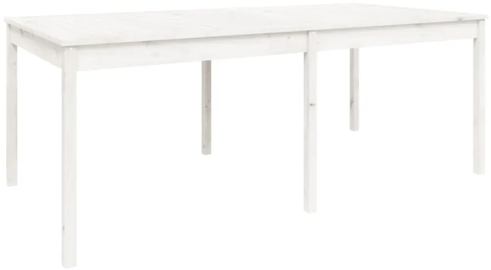 11 pcs conj. de jantar p/ jardim madeira de pinho maciça branco