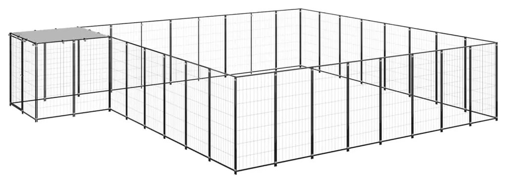 Canil 20,57 m² aço preto
