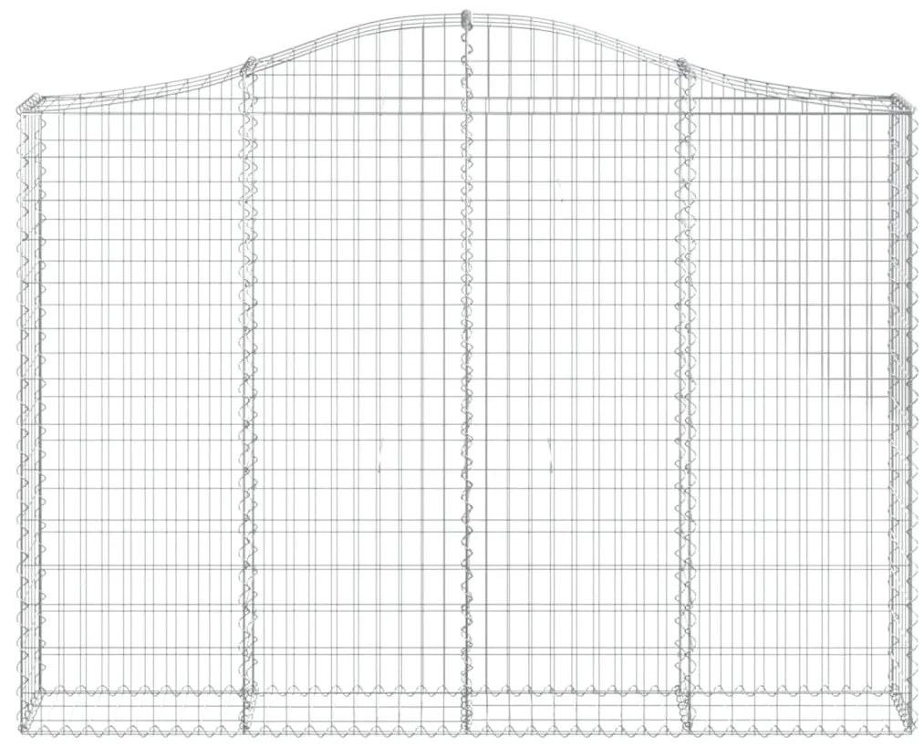 Cestos gabião arqueados 9pcs 200x30x140/160cm ferro galvanizado
