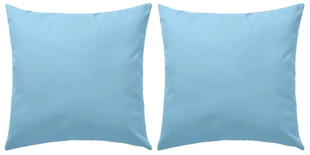 Almofadas para exterior 2 pcs 45x45 cm azul claro