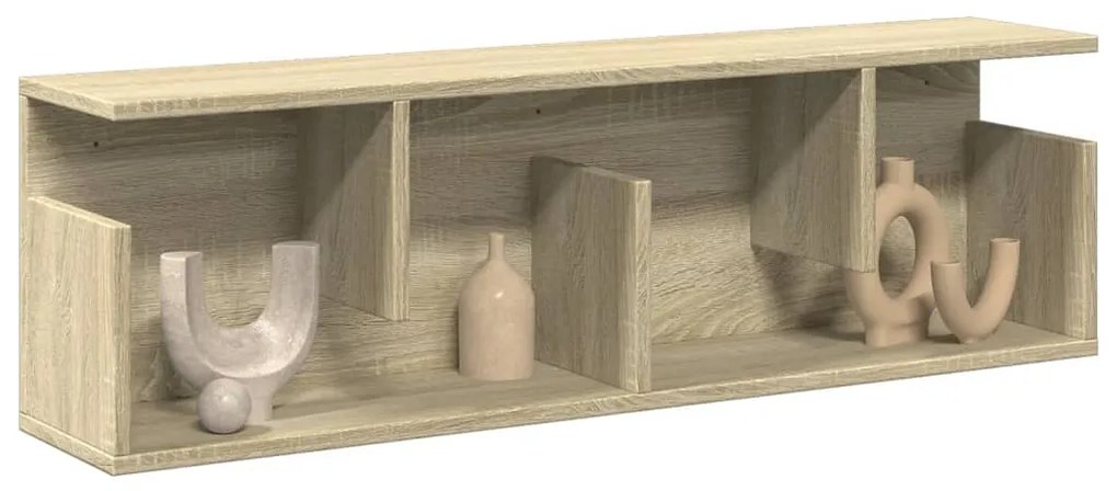 vidaXL Armário parede 100x20x30 cm derivados madeira carvalho sonoma