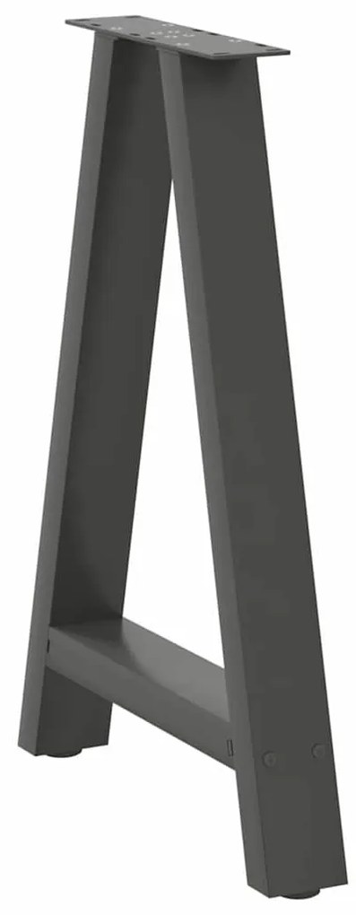 Pés para mesa de jantar em formato A, 2 peças, antracite, 50x(72-73) c