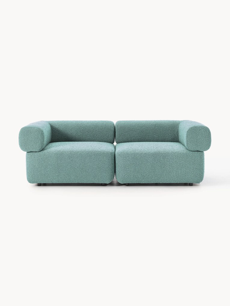 Sofá modular em bouclé Anton (2 lugares)