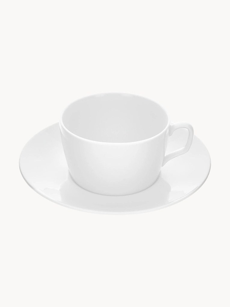 Canecas em porcelana artesanal com pires Cosmopolitan, 2 uni.