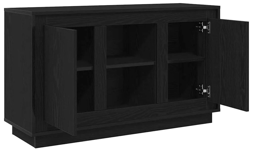 Buffet vidaXL Preto Carvalho 102x35x60 cm Madeira engenheirada