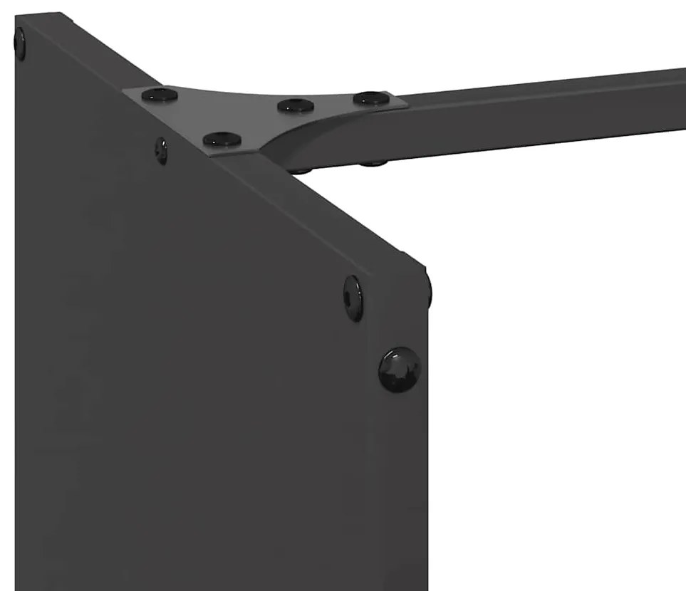 Suporte para lenha 40x30x80 cm aço laminado a frio preto