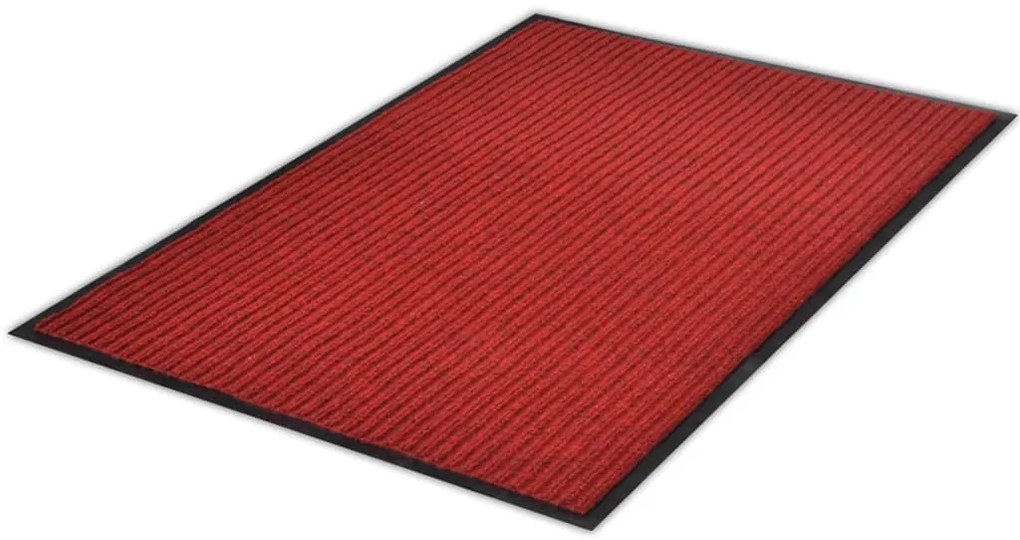 Tapete de porta 117x220 cm PVC vermelho