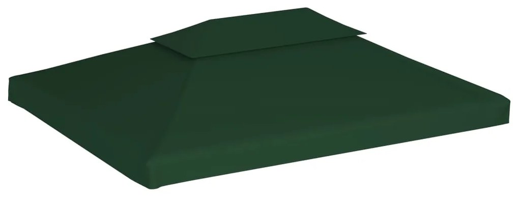 Cobertura de substituição p/ gazebo 310 g/m² verde 3x4 m