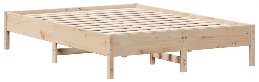 Cama sem colchão 150x200 cm madeira de pinho maciça