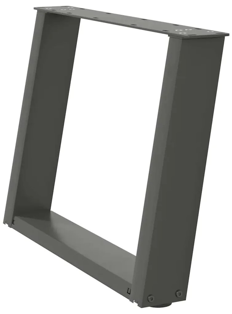 Pés para mesa de centro em forma de U, 2 peças, antracite, 60x (42-43)