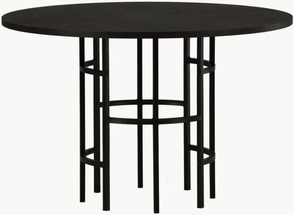 Mesa de jantar redonda com tampo efeito madeira Copenhagen, Ø 115 cm