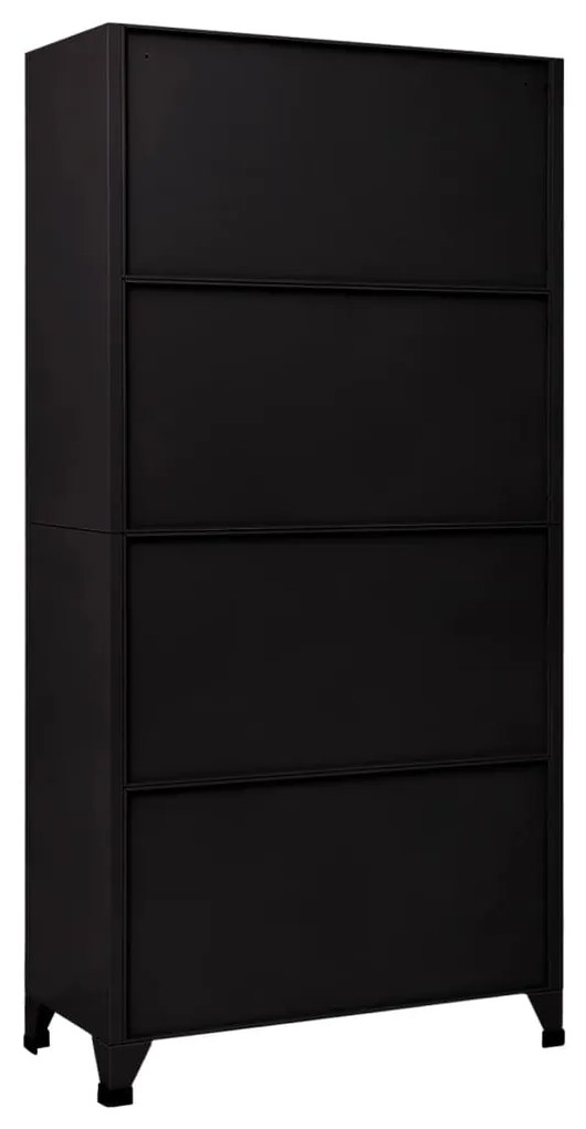 Cacifo 90x40x180 cm aço preto