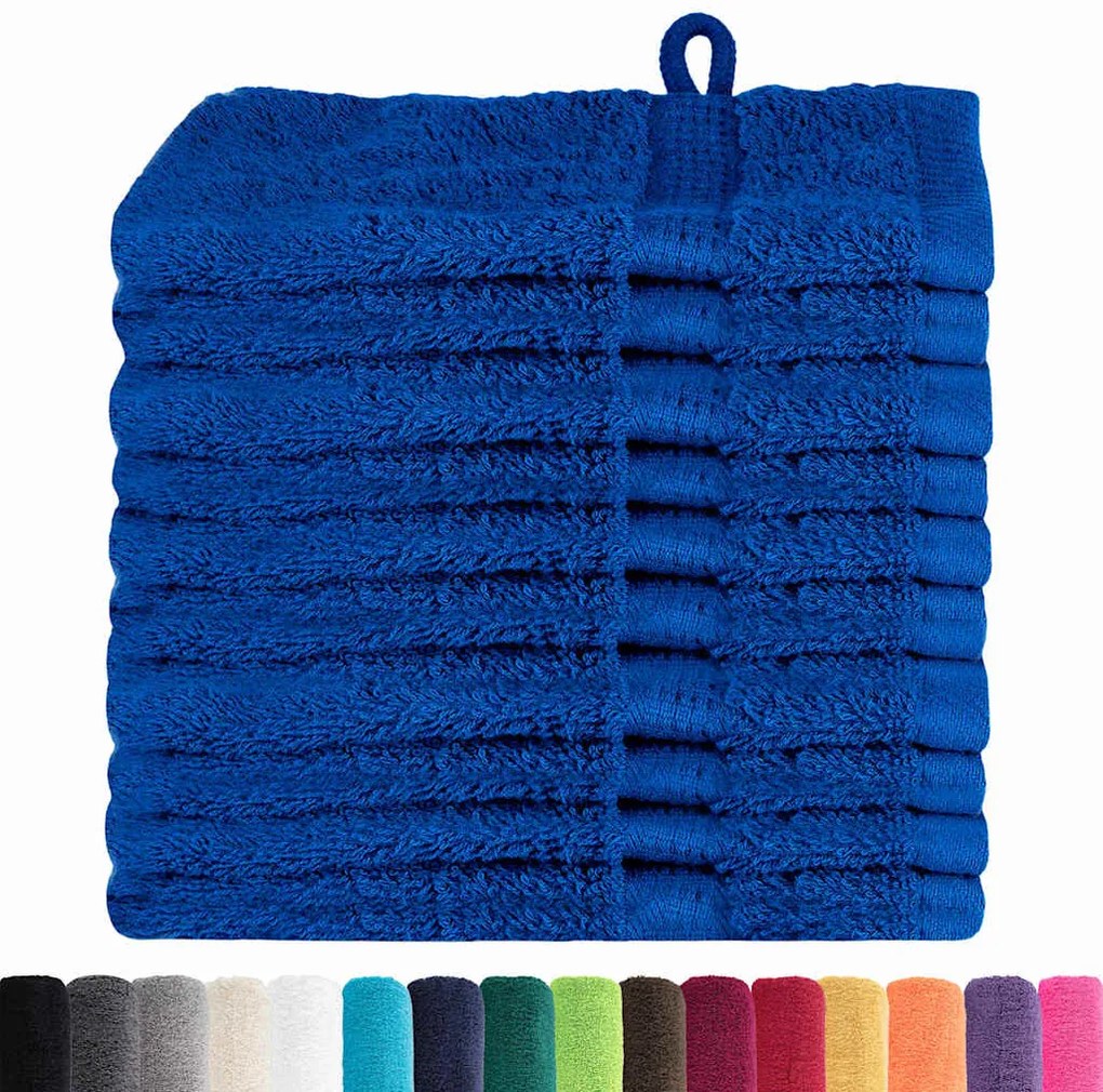 Panos de prato 10 pcs Azul 15 x 21 cm Algodão
