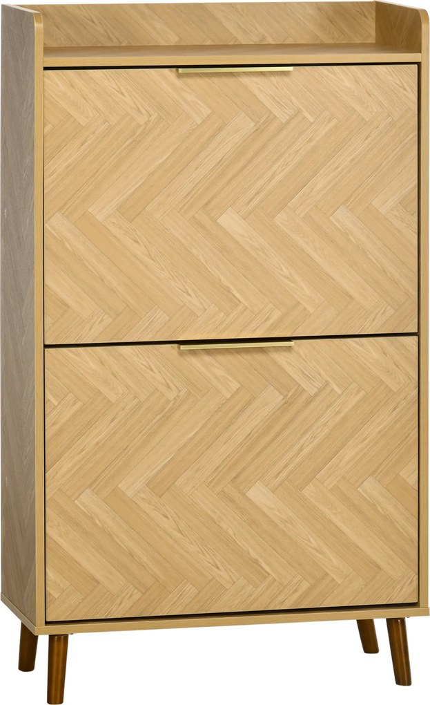 Sapateira, Armário para sapatos com 2 portas basculantes – 70 x 30 x 120 cm