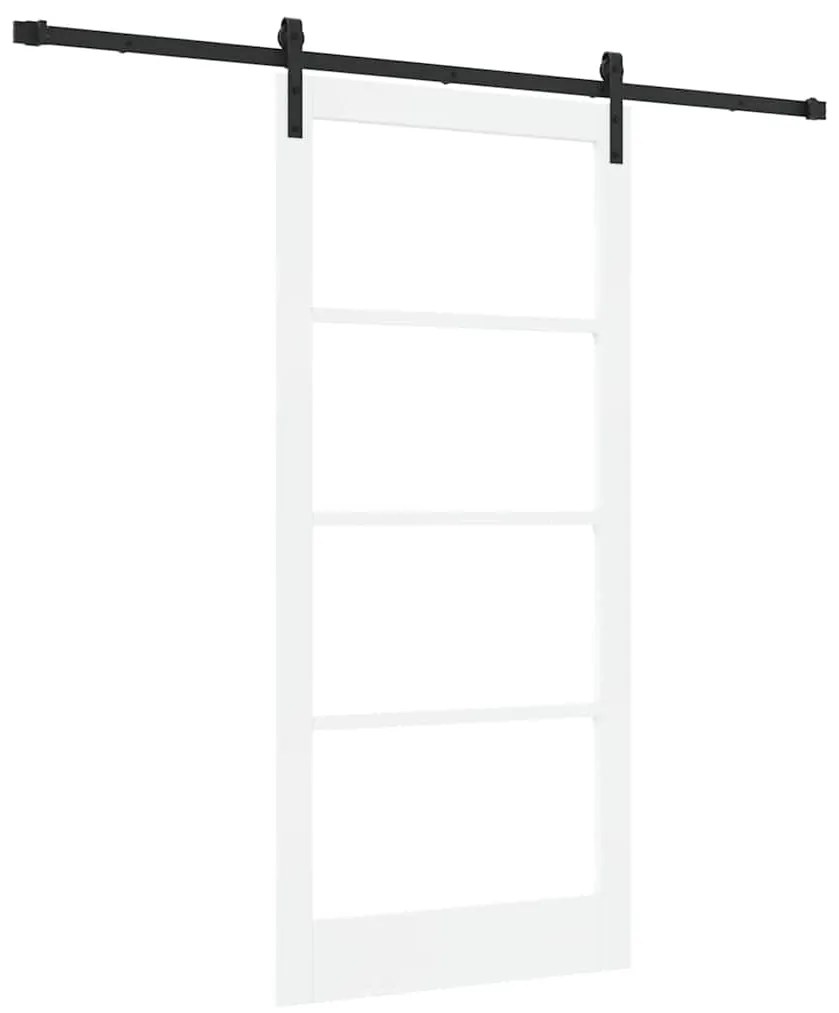 Porta Deslizante com Conjunto de Ferragens 'ORKDAL'Branca 93x202 cm