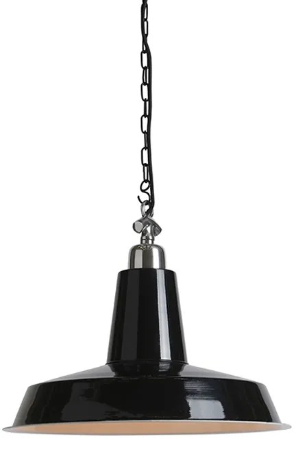 Candeeiro de suspensão industrial preto - Warrior Industrial,Retro