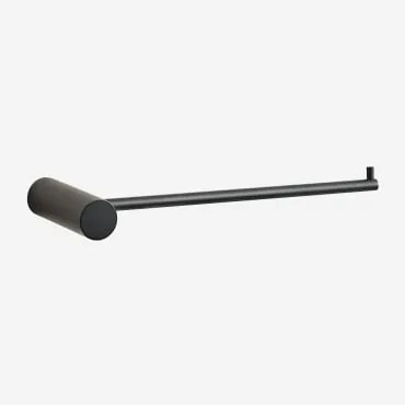 Toalheiro De Parede Com Barra ↔︎20 Cm Para Casa De Banho Em Aço Inoxidável Devon Preto Mate - Sklum