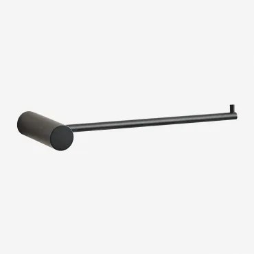 Toalheiro De Parede Com Barra Para Banheiro Em Aço Inoxidável (↔︎20 Cm) Devon Preto - Sklum