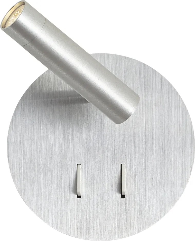 Candeeiro de Parede Moderno de Aço Incl. LED com USB-C - Croft