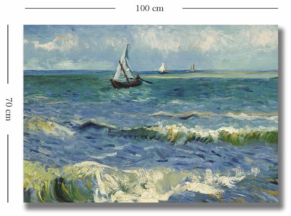 Pintura Decorativa em Tela 70100VANGOGH007 – Multicolor – 70 x 100 cm