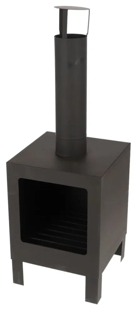 444912 Esschert Design Fogão de terraço S preto