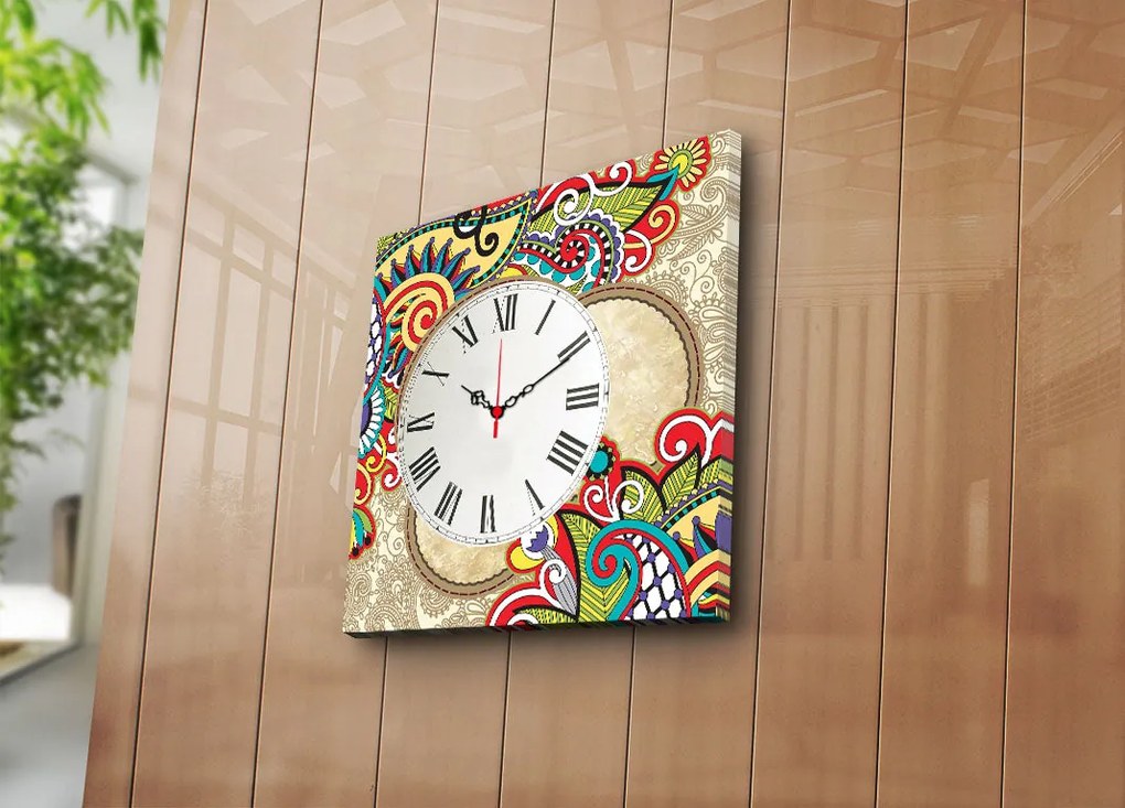 Relógio de Parede Decorativo 4545CS-44 – Multicolor – 45 x 45 cm