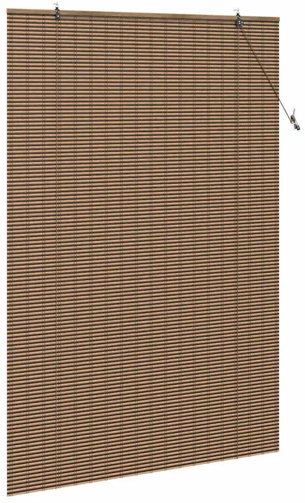 Persiana de Janela com cortinas Manual Castanho 150 x 220 cm Bambu