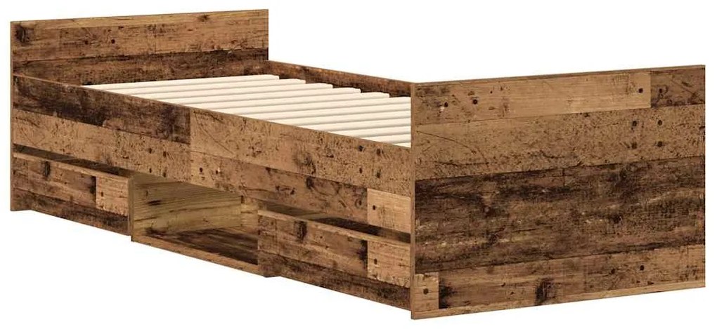 Estrutura de cama sem colchão 90x190cm derivados de madeira