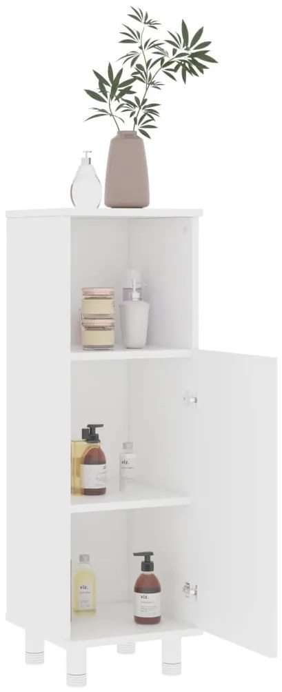 3 pcs conjunto de móveis de casa de banho contraplacado branco