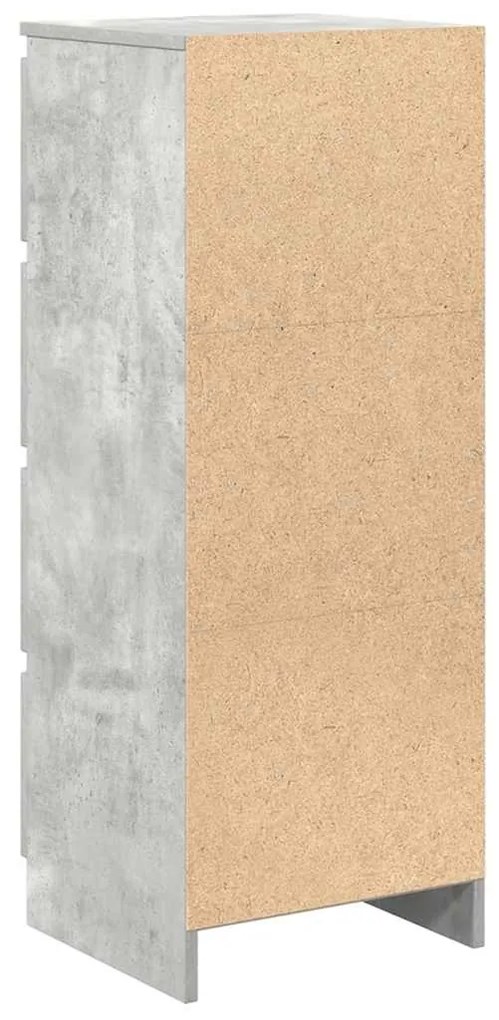 Aparador 37,5x35x99 cm derivados de madeira cinza cimento