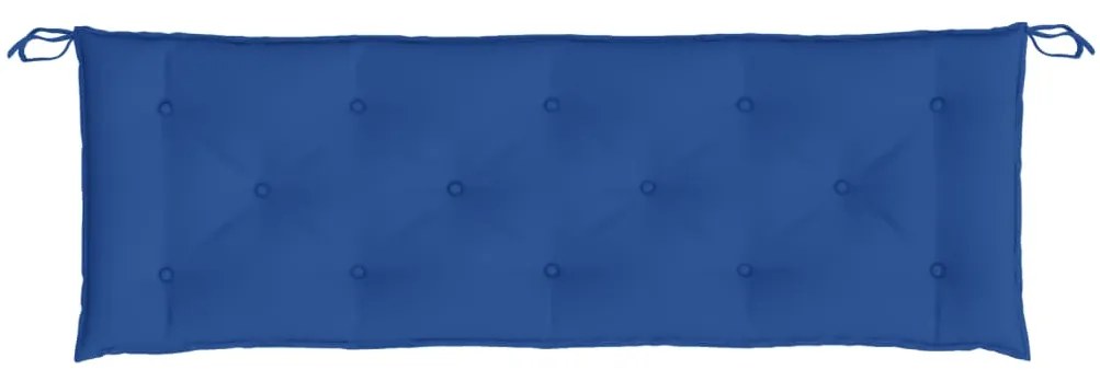Almofadão p/ banco de jardim 150x50x7 cm tecido oxford azul