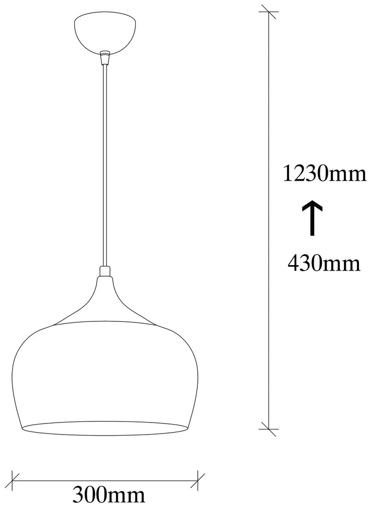 Chandelier Berceste – Preto – 30 x 30 cm