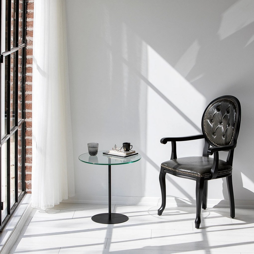 Mesa Lateral Chill-Out - Preto - 50x50x50 cm