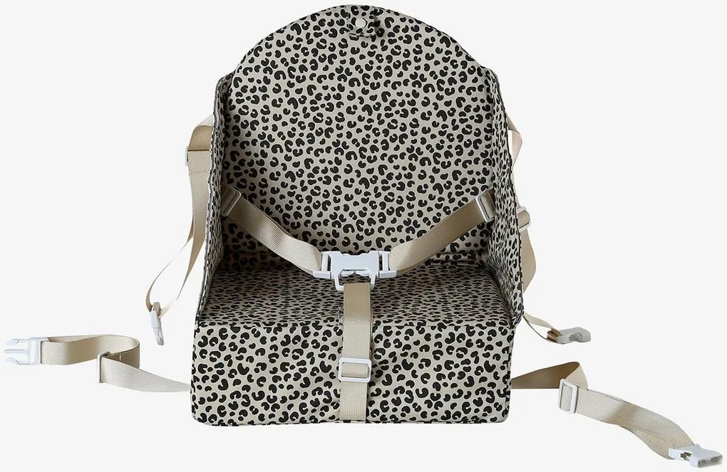 Assento elevatório para cadeira bege estampado