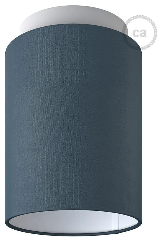 Fermaluce Pastel with Cylinder Lampshade Ø 15cm h18cm metal wall or ceiling flush light
