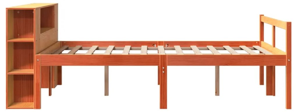 Cama com estante sem colchão 150x200 cm madeira maciça