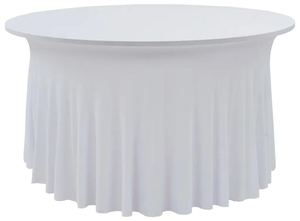 Capa extensível para mesa c/ camilha 2 pcs 180x74 cm branco