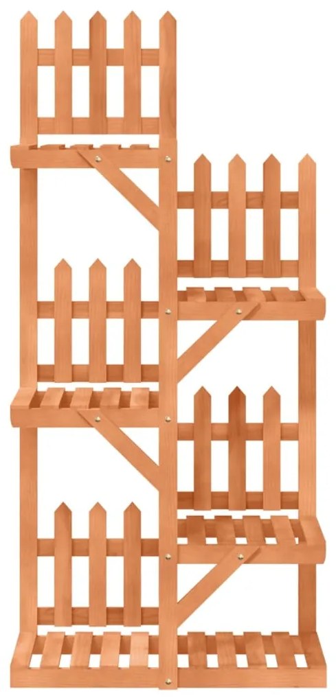 Suporte de plantas 60x25x130 cm madeira de abeto maciça