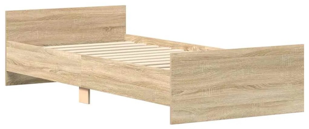 Estrutura cama s/ colchão derivados de madeira carvalho sonoma