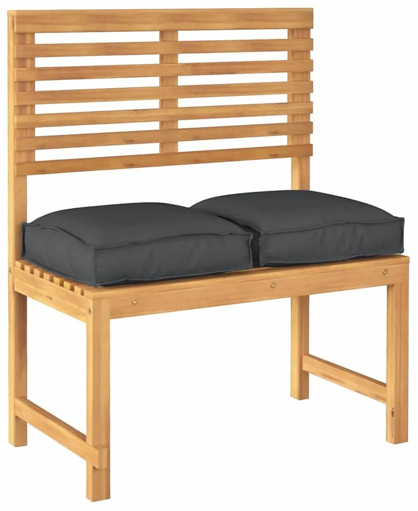 Almofadas de Palete para Assento 2 pcs Pretas 40x40x8 cm Tecido Oxford