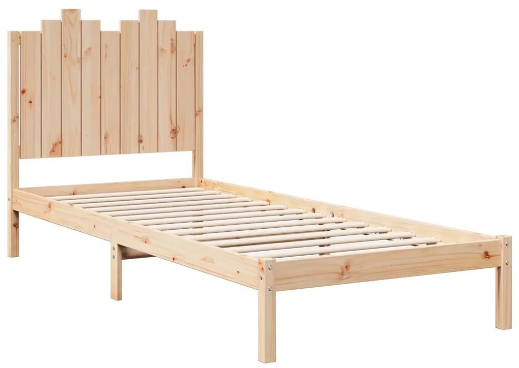 Cama extra longa sem colchão 100x220 cm madeira maciça