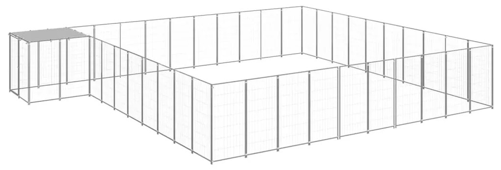 Canil 31,46 m² aço prateado