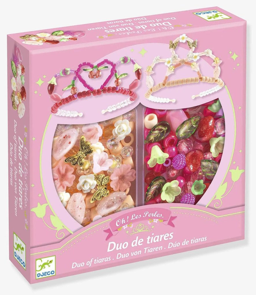 Duo de tiaras Djeco rosa