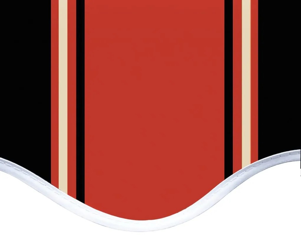 Tecido de substituição para toldo 5x3,5 m laranja e castanho