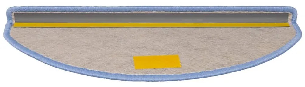 Tapetes escada adesivos aspeto sisal 30 pcs 65x21x4 cm azul