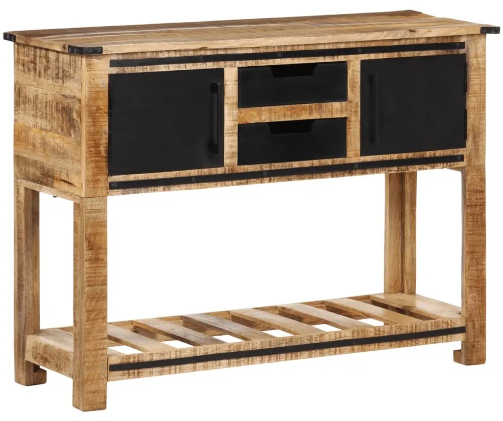 vidaXL Mesa consola 100x35x75 cm madeira de mangueira maciça